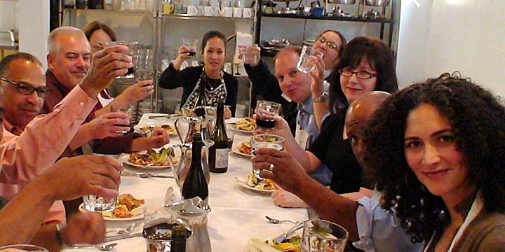 Photo of cooking event and party